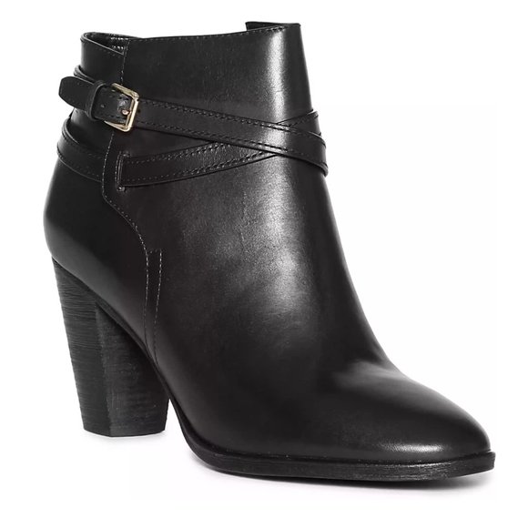 VGUC Cole Haan Black Hayes Belt Booties in Black - Picture 3 of 14